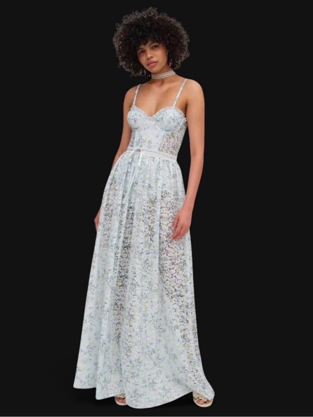 For Love & Lemons Cecelia Maxi Dress Size L